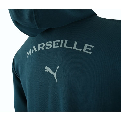 Veste à Capuche Casual OM Bleu Ocean