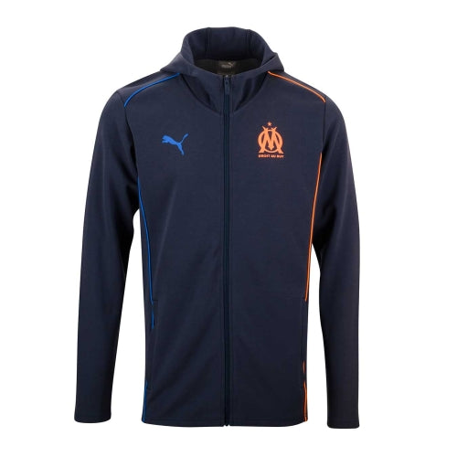 Veste A Capuche Casual OM Bleu/Orange