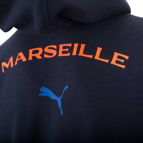 Veste A Capuche Casual OM Bleu/Orange