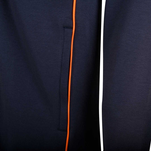 Veste A Capuche Casual OM Bleu/Orange