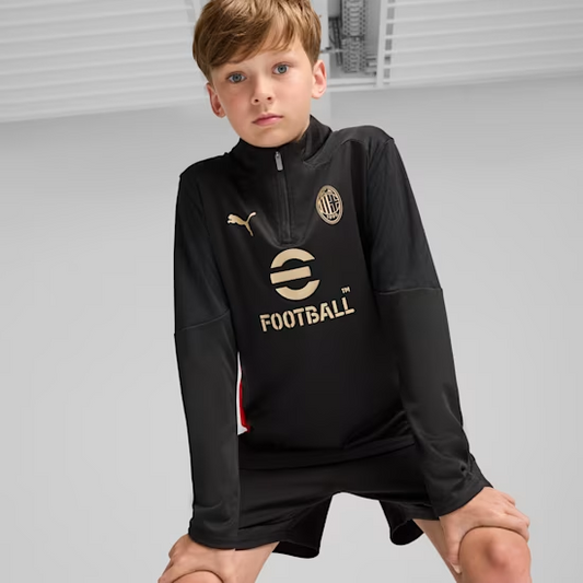 Haut d’entraînement avec 1/4 fermeture éclair AC Milan Enfant