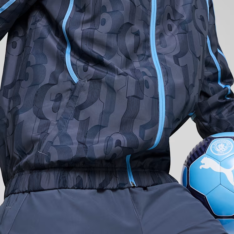 Veste d’avant match tissée Manchester City Homme