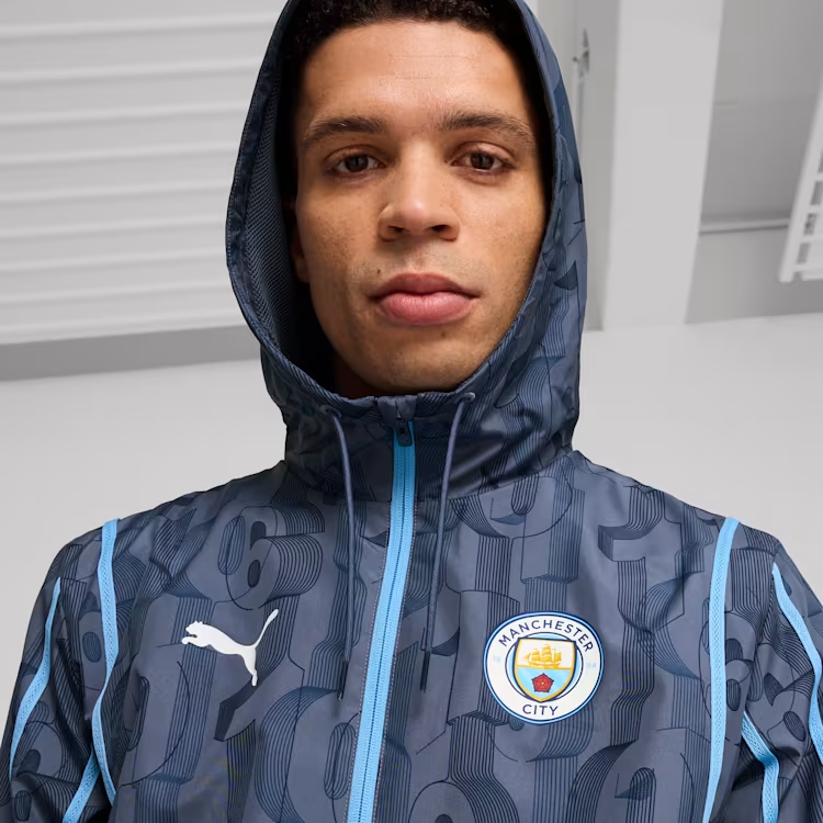 Veste d’avant match tissée Manchester City Homme