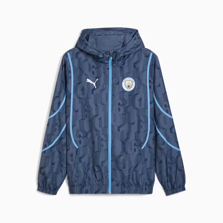 Veste d’avant match tissée Manchester City Homme