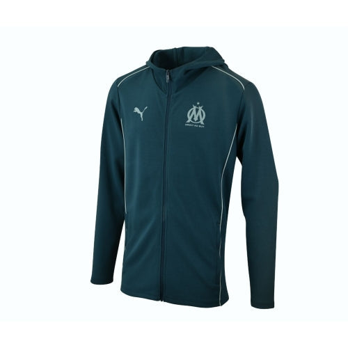 Veste à Capuche Casual OM Bleu Ocean